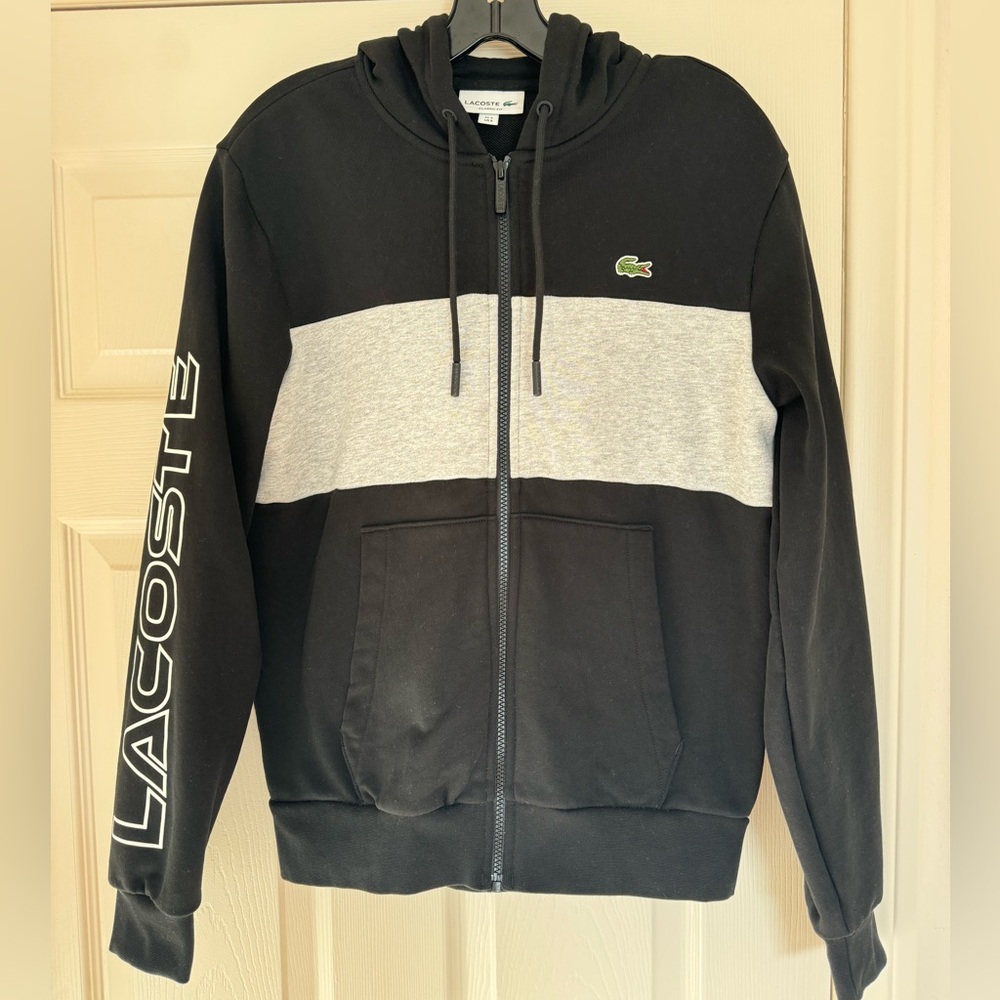 LACOSTE zip up hoodie NWOT